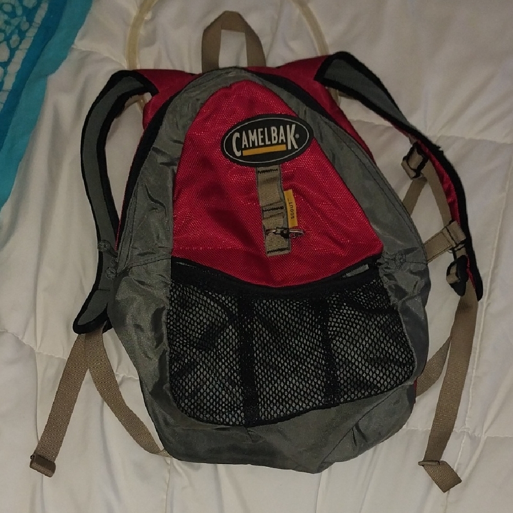 CamelBak Red and Gray Backpack f